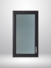 Glazed Cabinet Door CM 01 Painted Plank Dark Gray thumbnail