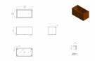 Cortenstål Plantekasser Rusty 100x50x50 thumbnail