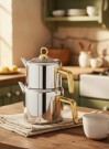 Thales Stål Tekanne Settet Gull thumbnail