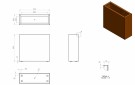 Cortenstål plantekasser Rusty 90x30x80 thumbnail