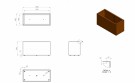 Cortenstål Plantekasser Rusty 120x50x60 thumbnail
