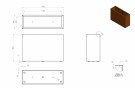Cortenstål Plantekasser Rusty 120x40x80 thumbnail