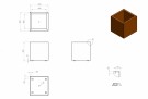 Cortenstål plantekasser Rusty 50x50x50 thumbnail