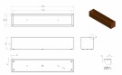 Plantekasse Rusty Cortenstål 200x40x40 thumbnail