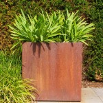 Cortenstål plantekasser Rusty 50x50x50
