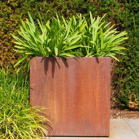 Cortenstål plantekasser Rusty 50x50x50