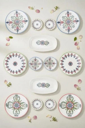 Bambum Moderna - 14 Delt Porselens Frokostsett Tulip