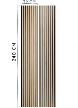 Akustisk Veggpanel 70 x 240 cm