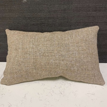 Beige Pute i Vevd Stoff