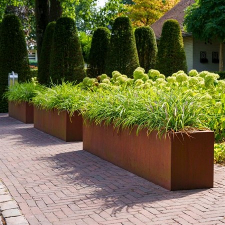 Plantekasse Rusty Cortenstål 200x40x40